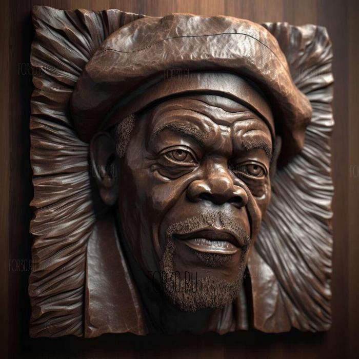 Samuel LJackson 3 stl model for CNC